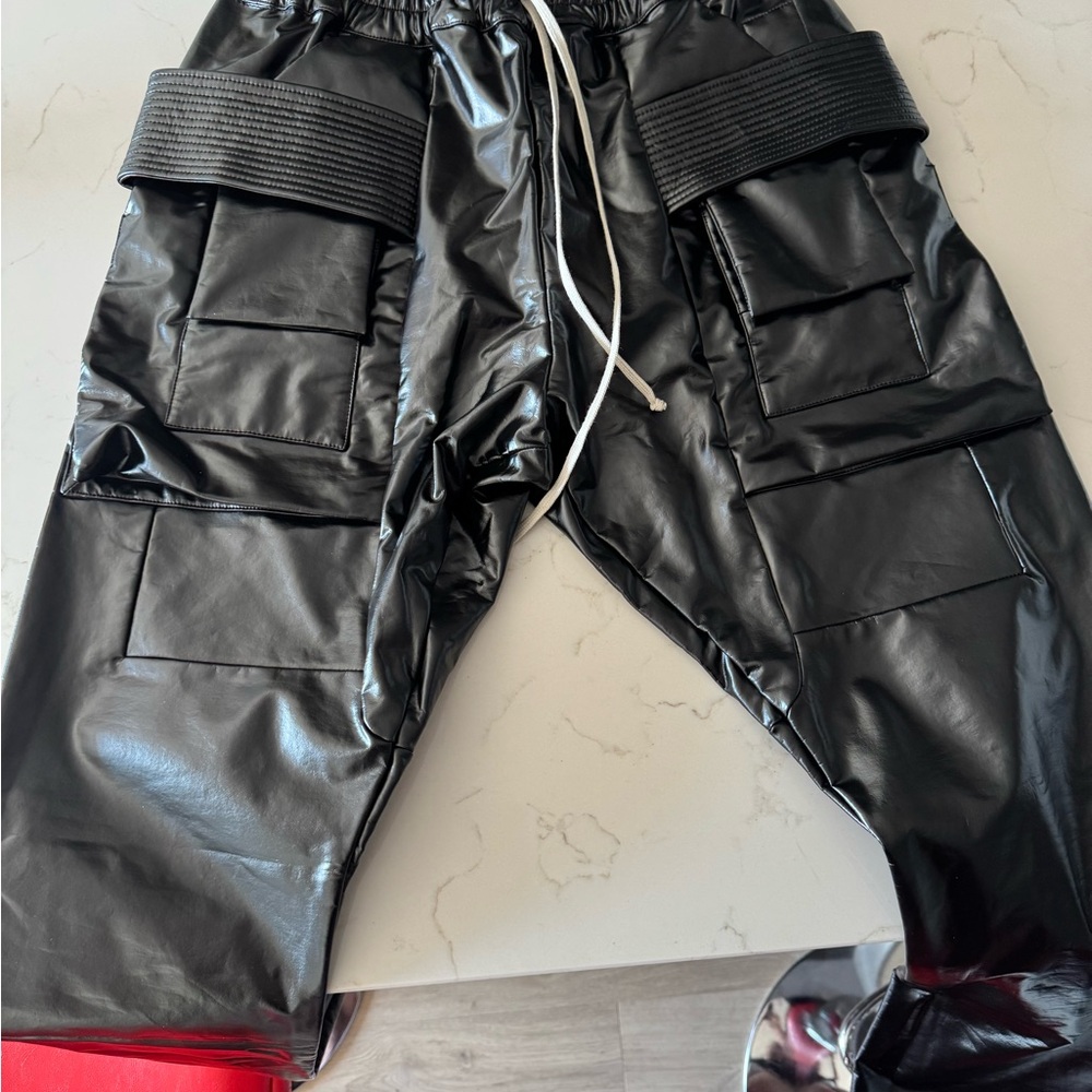 Rick Owens Black Cargo Pants